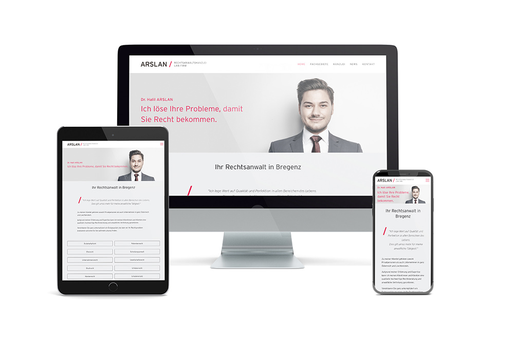 Rechtsanwalt & Anwaltskanzlei: Homepage & Webdesign Wien 4