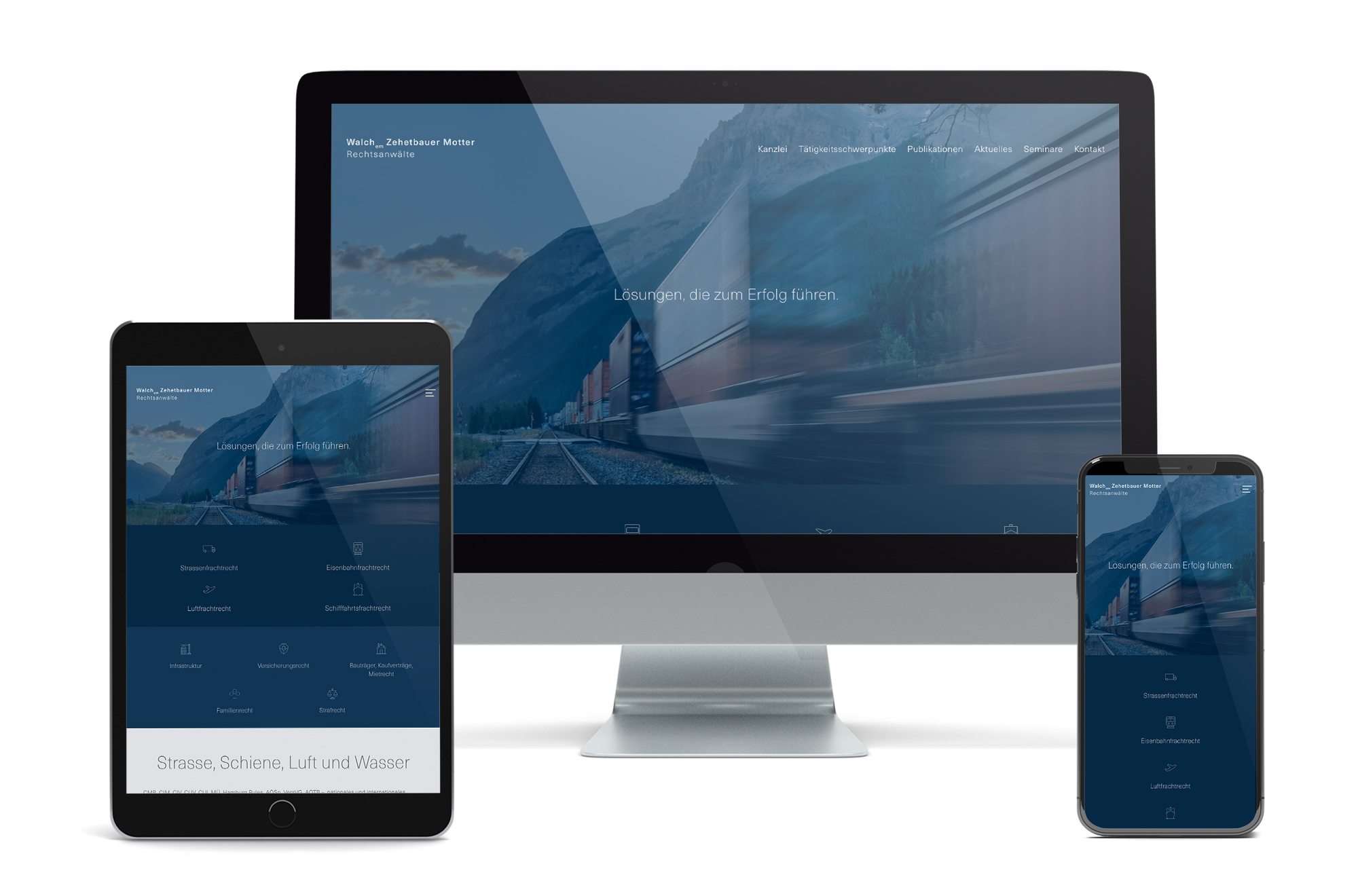 Webdesign Beispiel: Neue Website für Anwalt für Transportrecht in Wien