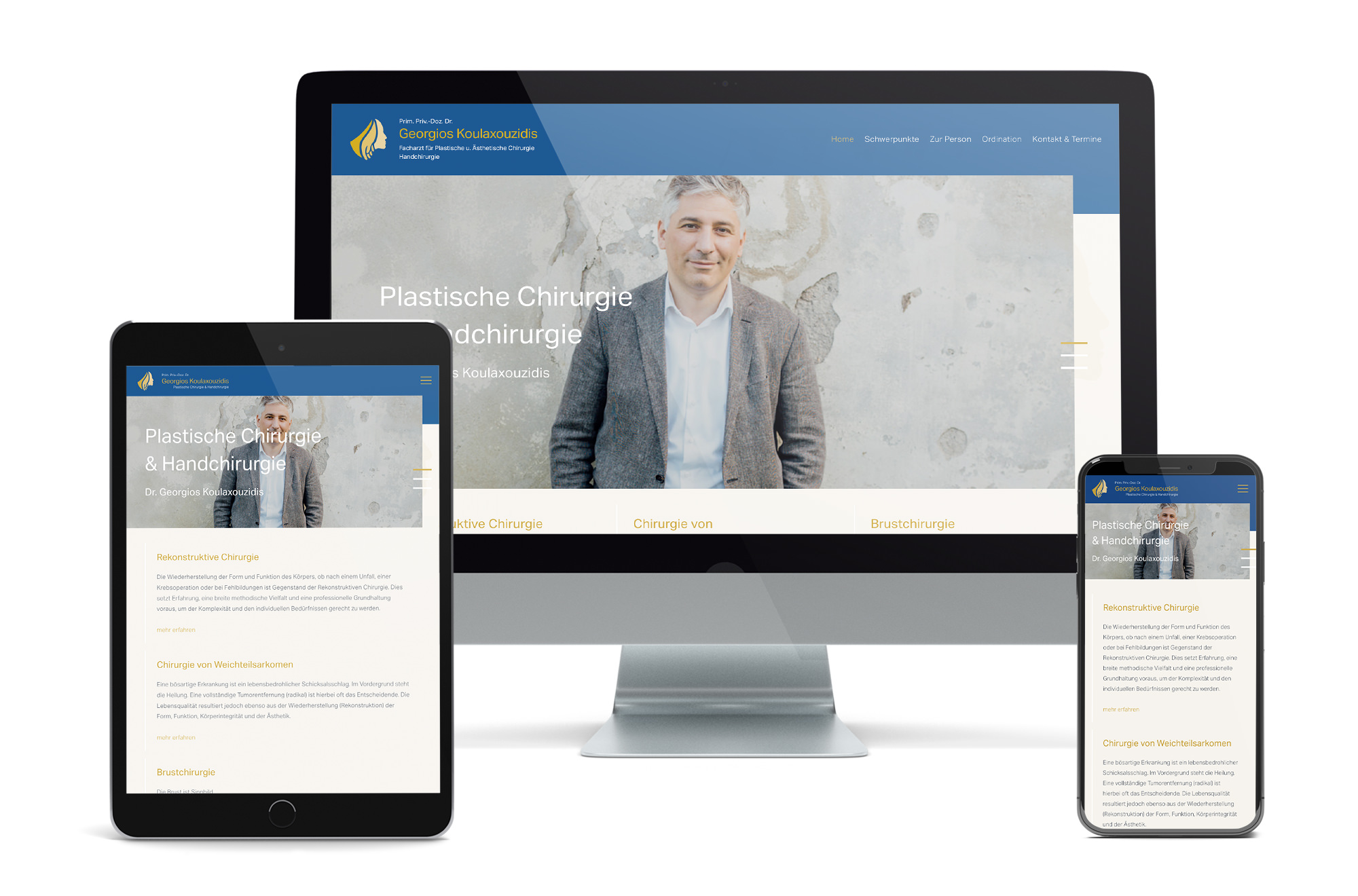 Webdesign Beispiel: Neue Website für Arzt / Plastischer Chirurg