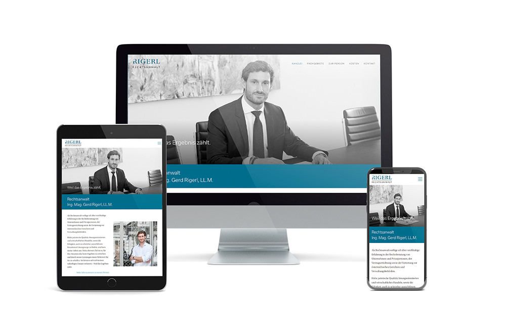 Anwalt Homepage Design Wien