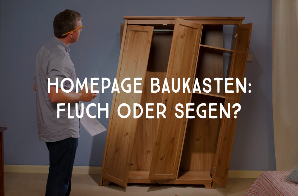 Illustration: Homepage-Baukasten: Fluch oder Segen?