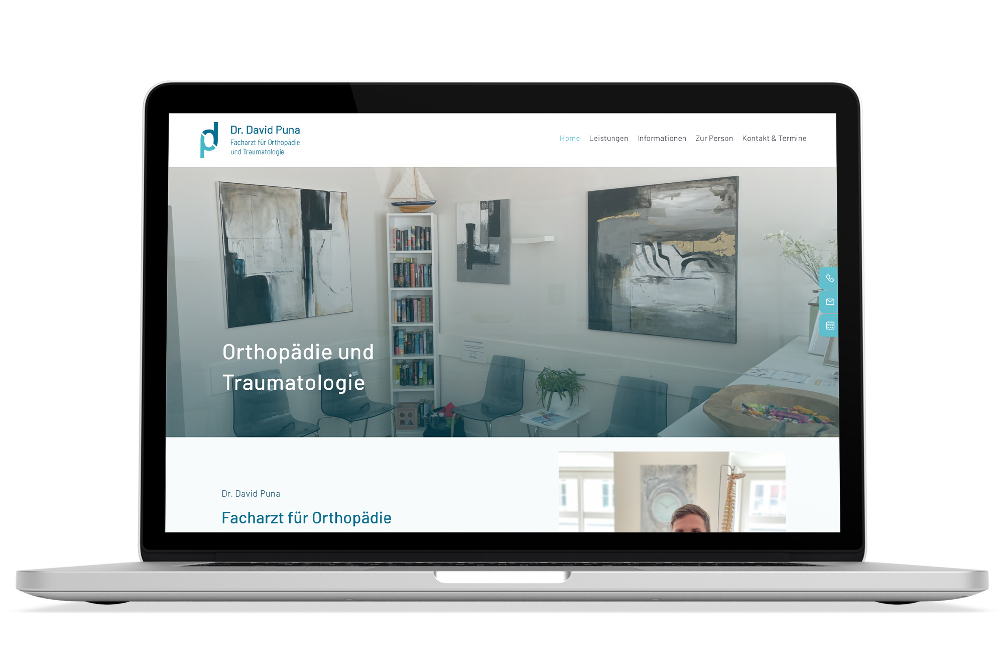 Responsive Webdesign Beispiel: Neue mobile Webseite für Facharzt / Wahlarzt
