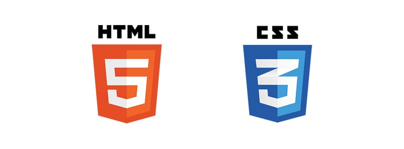 Logos: HTML5, CSS3