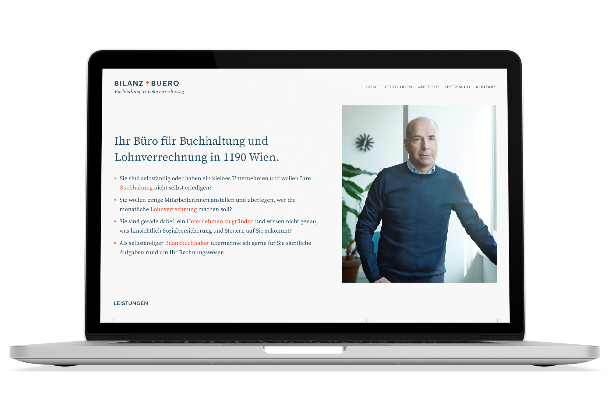 Responsive Webdesign Beispiel: Neue mobile Webseite für Bilanzbuchhalter Wien
