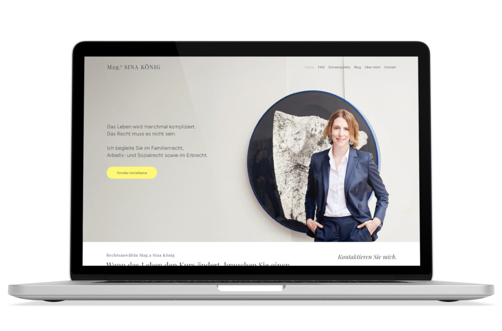 Beispiel: Corporate Design, Responsive Webdesign, WordPress 