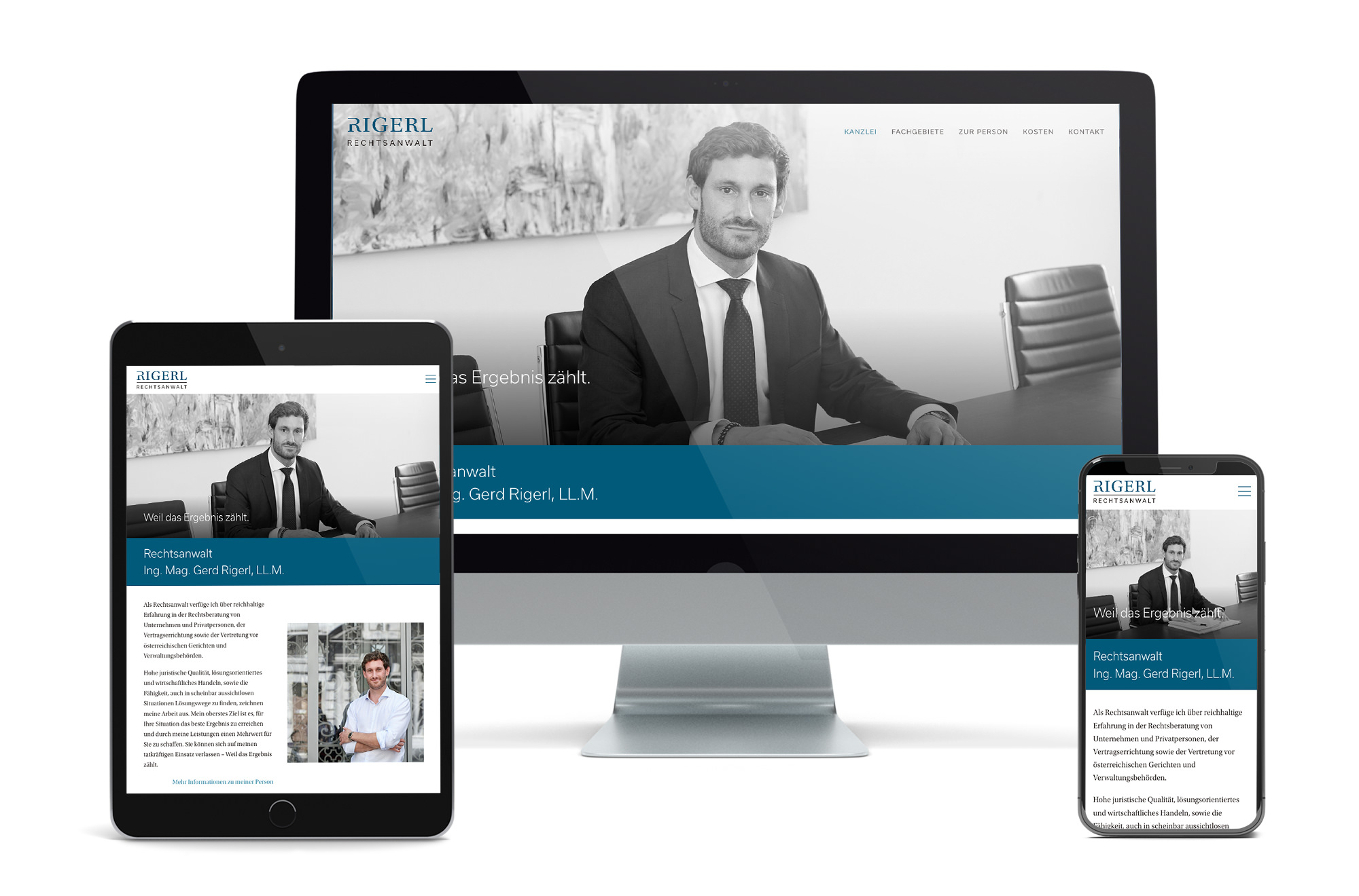 Webdesign Beispiel: Neue Website für Rechtsanwalt