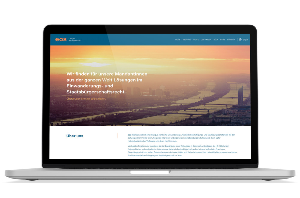 Beispiel: Corporate Design, Responsive Webdesign, WordPress für Anwaltskanzlei