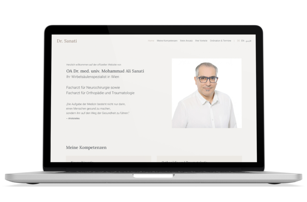 Beispiel: Corporate Design, Responsive Webdesign, WordPress 