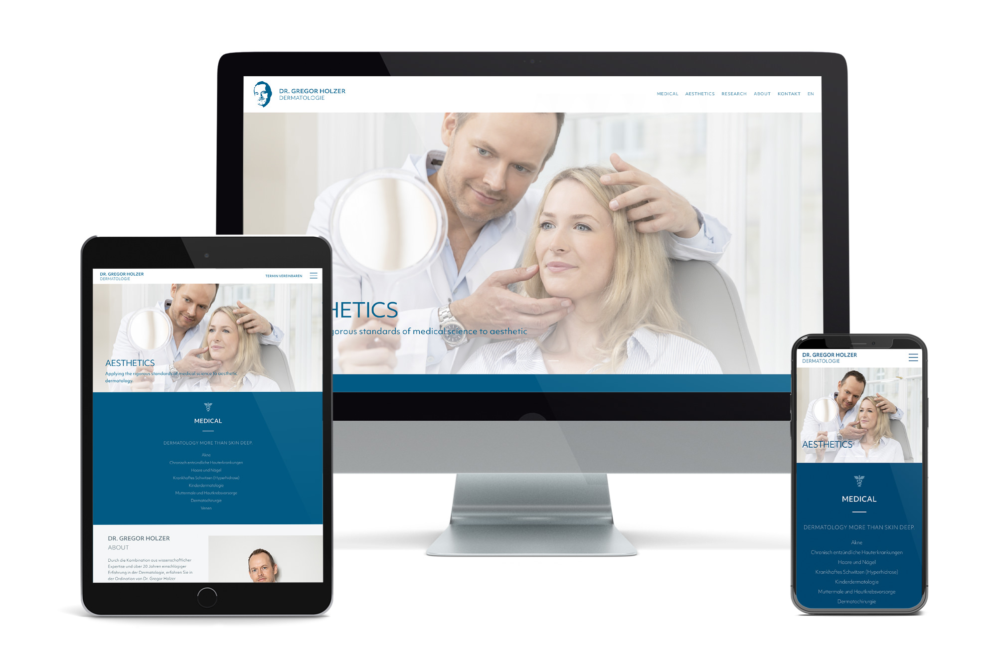 Webdesign Beispiel: Neue Website für Facharzt / Wahlarzt