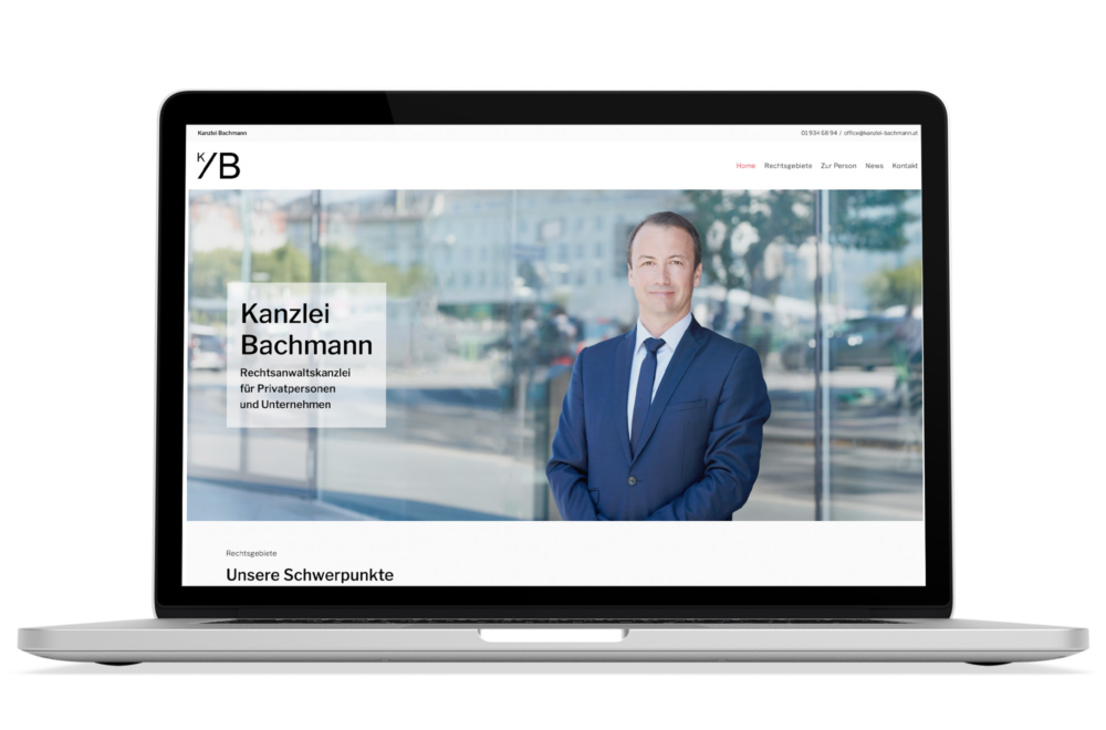 Beispiel: Responsive Webdesign, WordPress für Rechtsanwalt in Wien