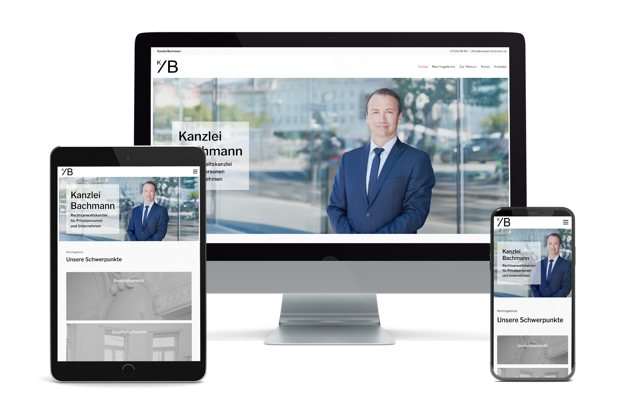Webdesign Beispiel: Neue Website für Rechtsanwalt