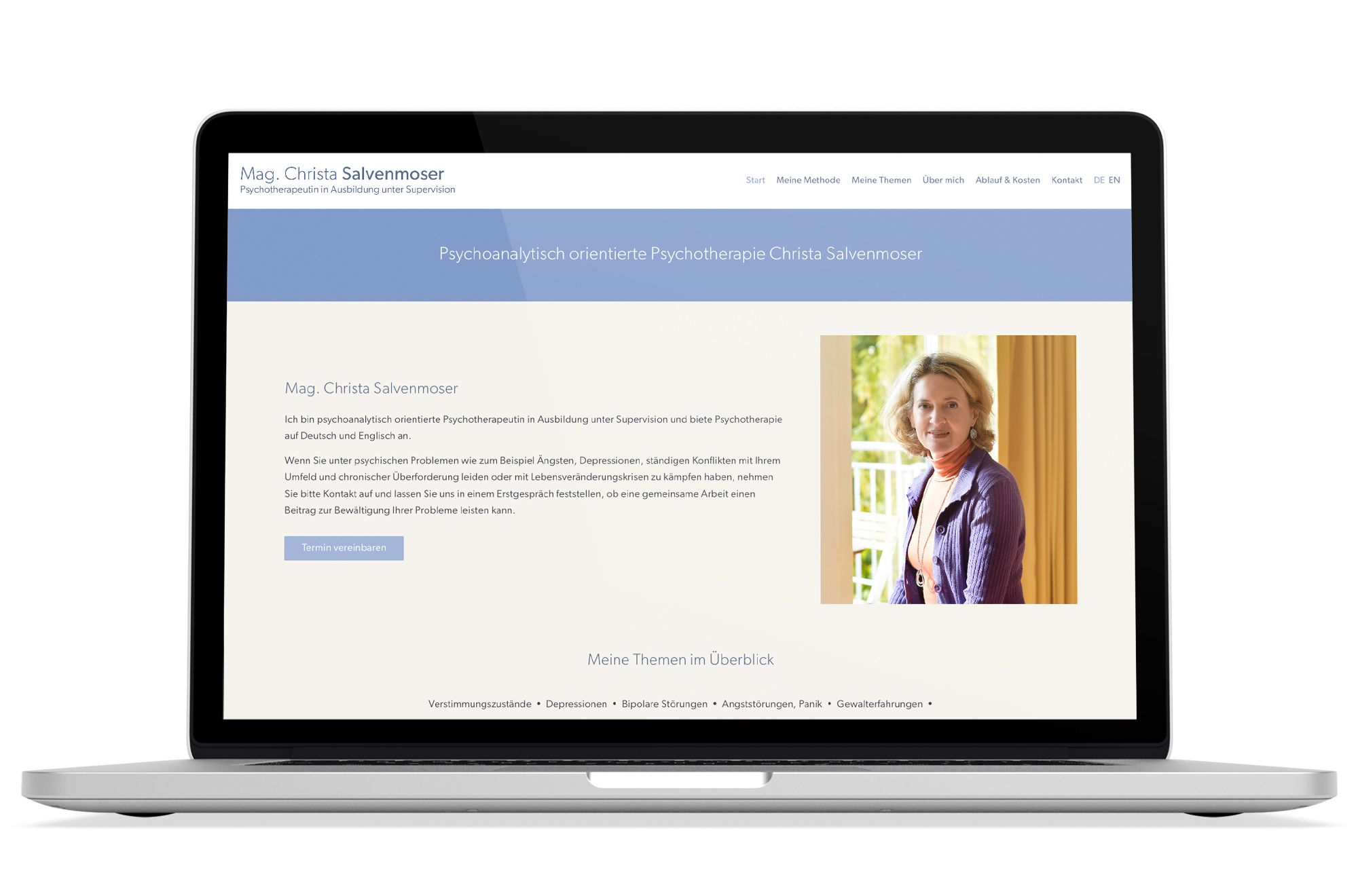 Responsive Webdesign Beispiel: Neue mobile Webseite für Psychotherapie