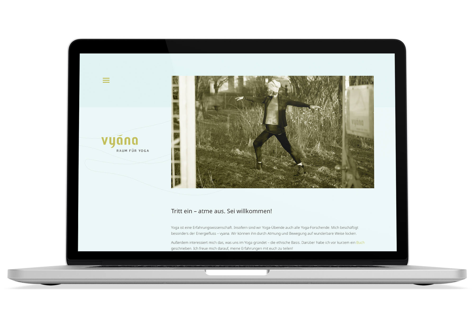 Webdesign Beispiel: Responsive Webdesign, WordPress für Yoga