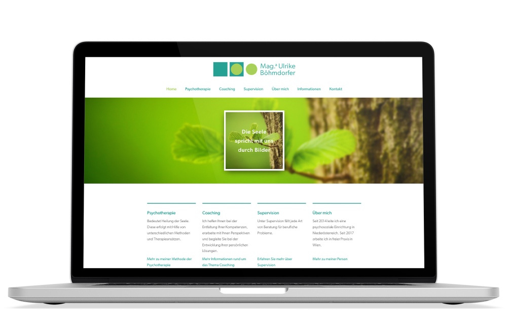 Beispiel: Responsive Webdesign, WordPress für Psychotherapeutin