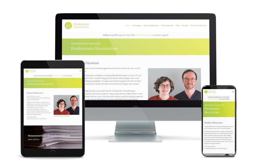 Ärzte Homepage Webdesign