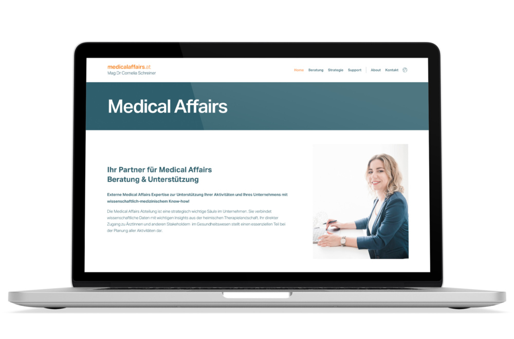 Beispiel: Corporate Design, Responsive Webdesign, WordPress 